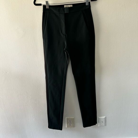 Babaton Aritzia 1-01 Green Black Colorblock Business pants womens size  high wai - Picture 1 of 13